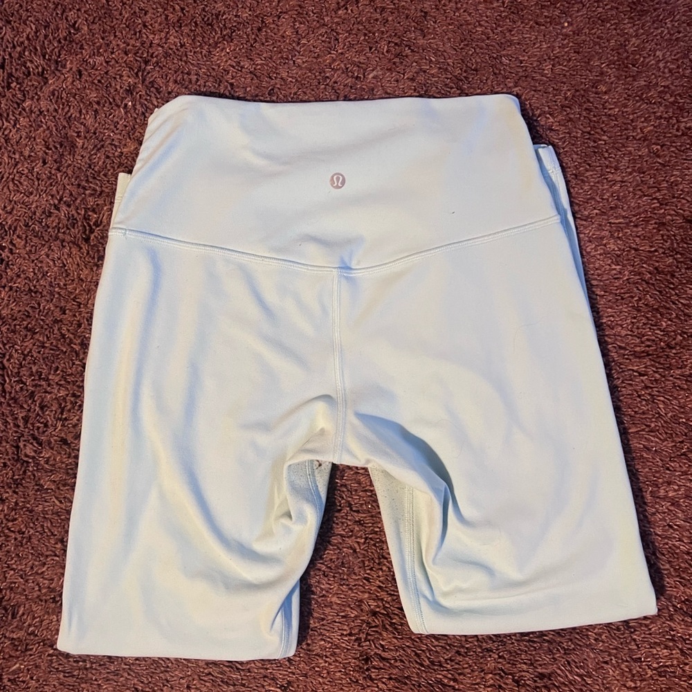 Lululemon leggings size 8 baby blue